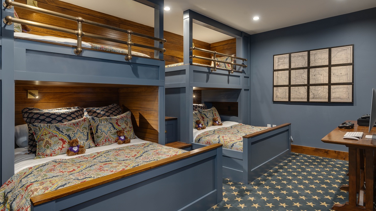 Bedroom 4, Main Level - Two twin-over-queen bunks