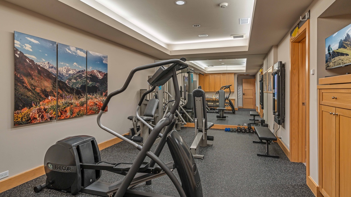 Gym/exercise room on lower level