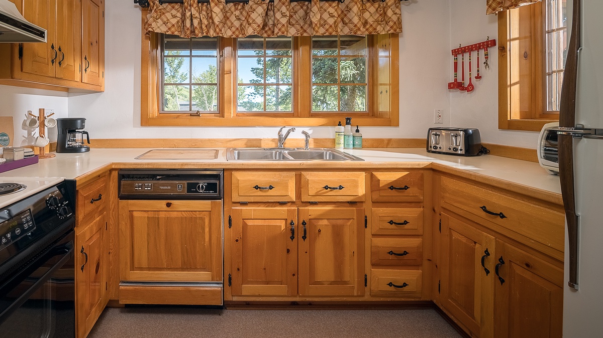 Kitchen, Lower Level - Sink and dishwasher