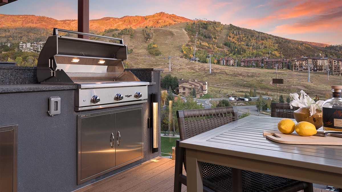 Deck, Upper Level - Aria Ridge, with mountain views and grill