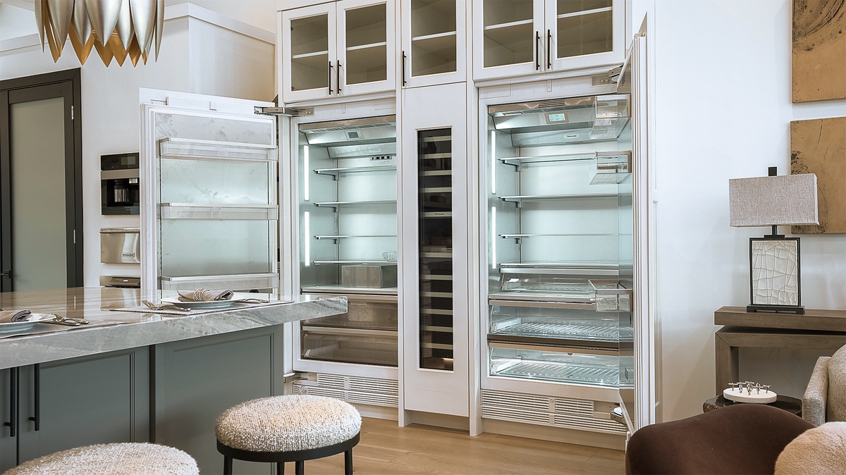 Kitchen, Upper Level - Kitchen with two side-by-side refrigerators