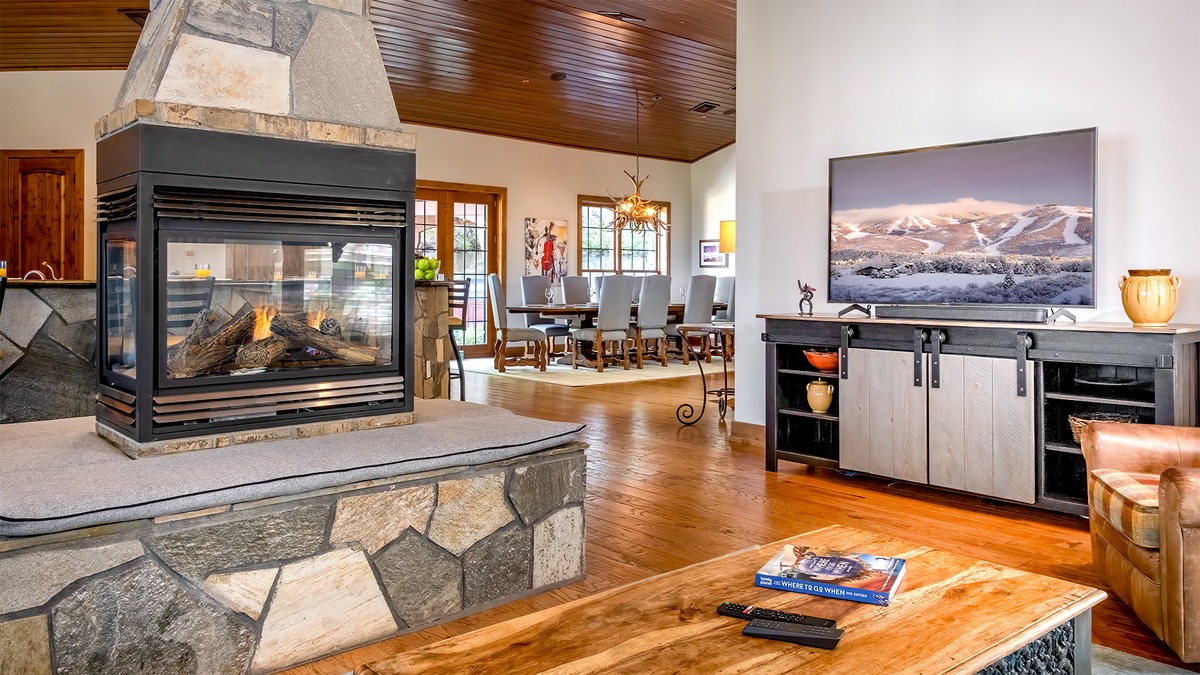Living room fireplace 