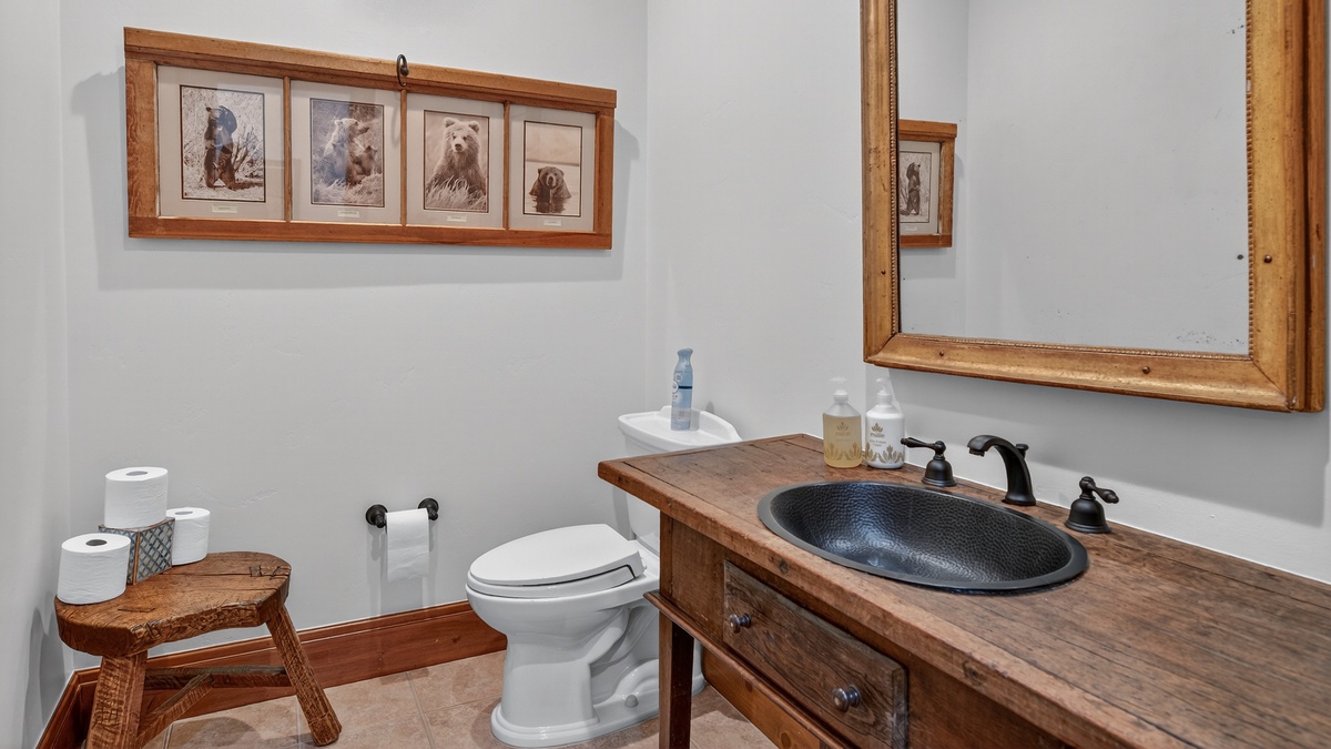 Powder Room, Lower Level