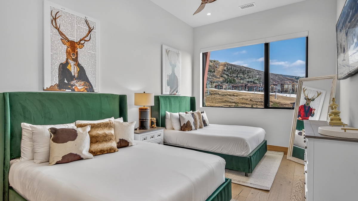 Bedroom 2, Lower Level - Two queen beds