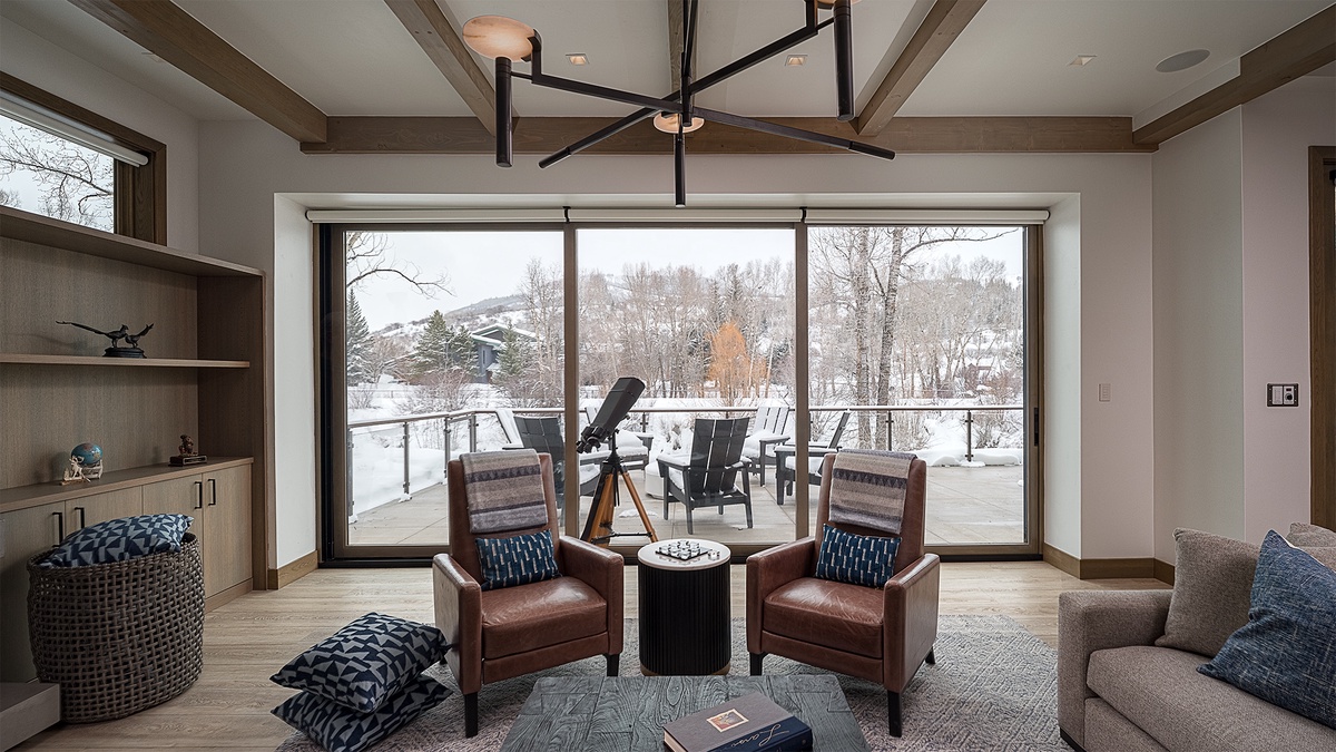 Great Room, Main Level - Relaxing space with outdoor views