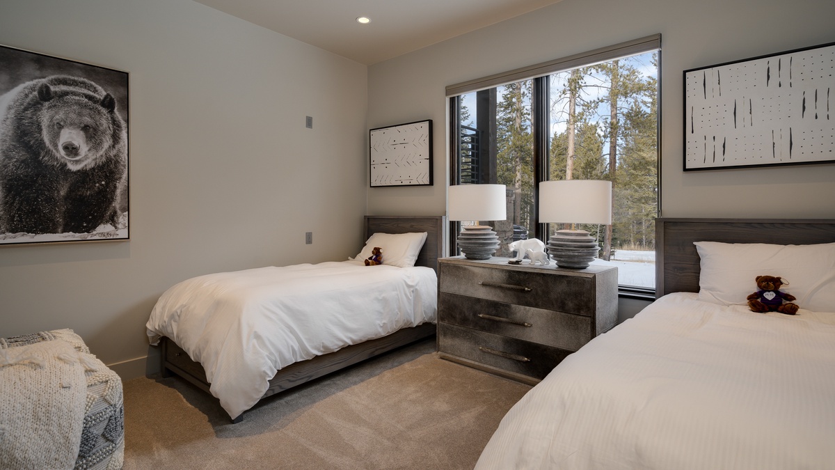 Bedroom 2, Lower Level - Twin beds