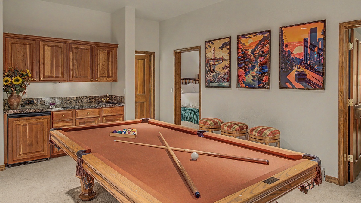 Family Room, Lower Level - Pool table