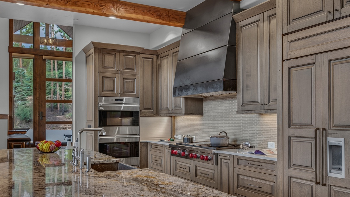 Kitchen, Main Level - Island with stone countertop