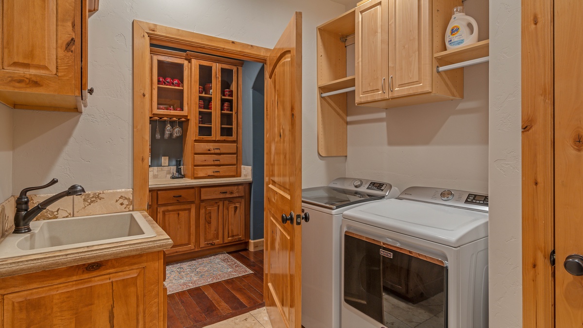 Laundry room on main level