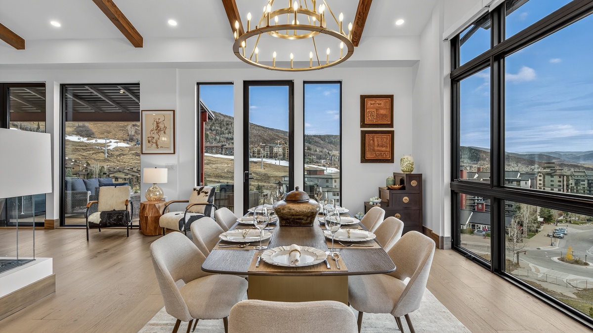 Dining Area, Upper Level - With views