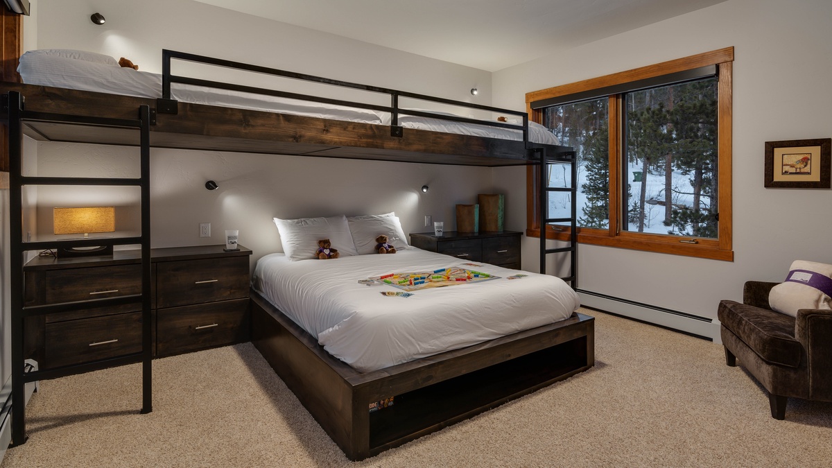 Bedroom 5, Upper Level - Bunkroom on upper level