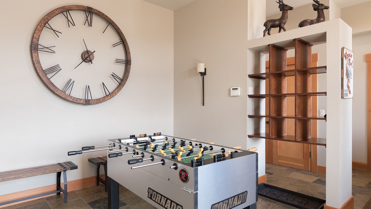 Entryway, Lower Level - With foosball table