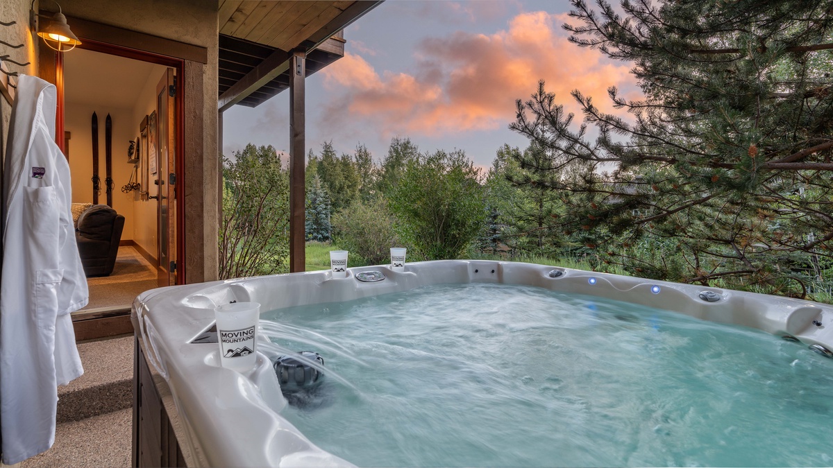 Hot Tub, Lower Level - Soak in the private hot tub just steps away from the lower level family room.