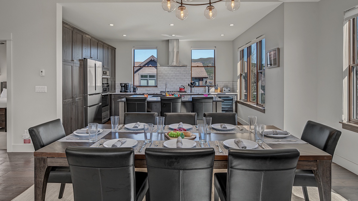 Dining Area, Main Level - Table with seating for 8 overlooking kitchen