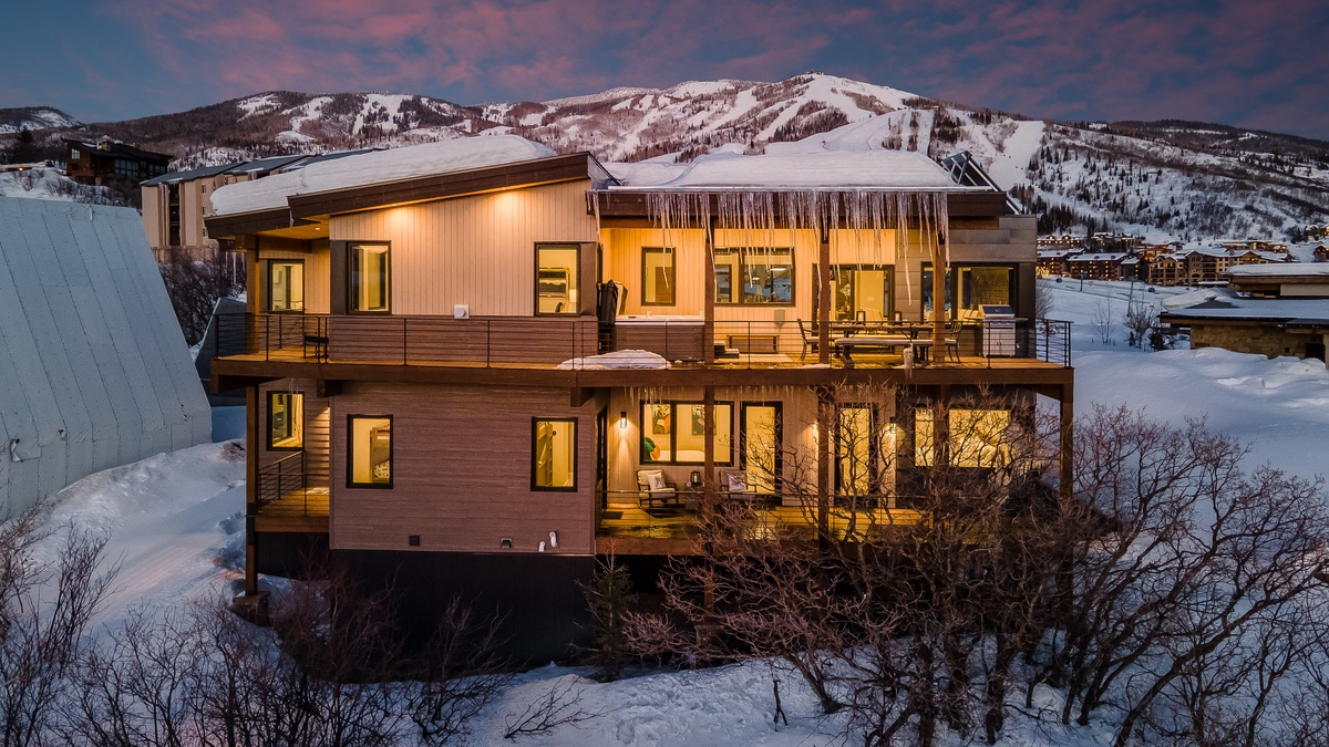 View of the back decks at Monarch Retreat