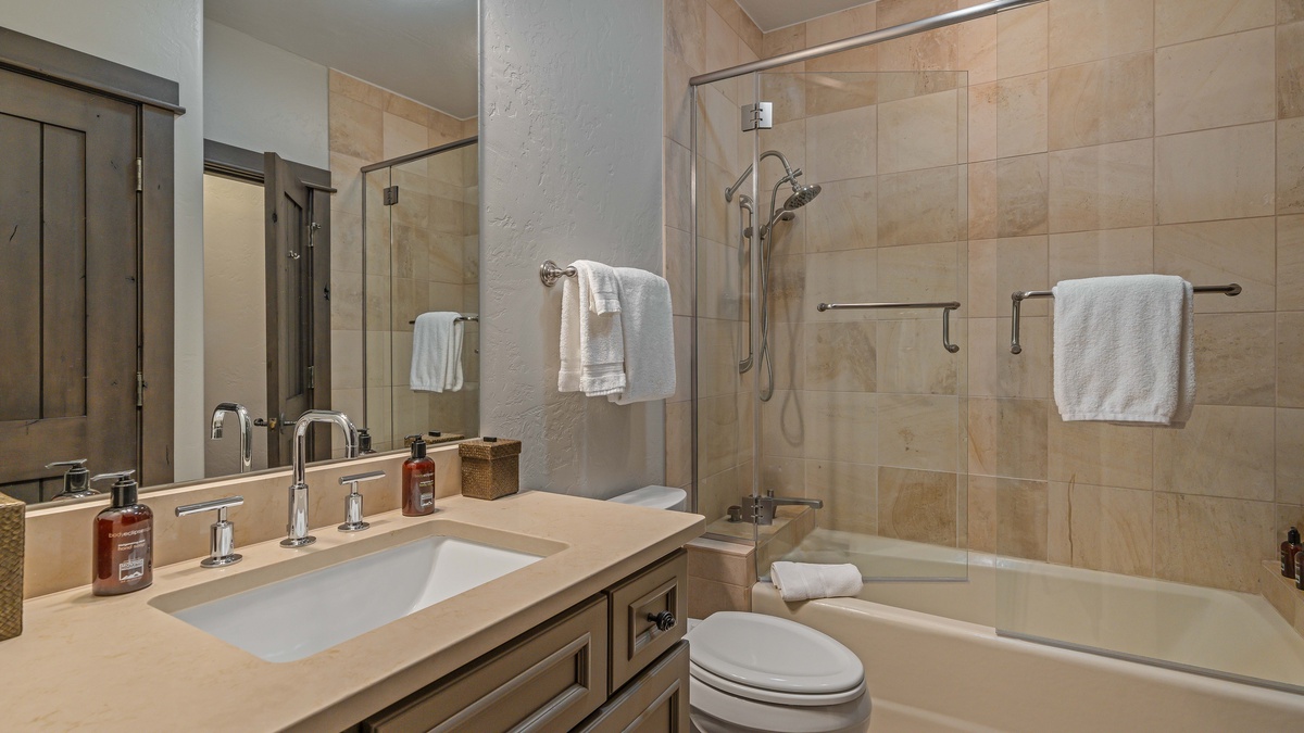 Shared bath on the guest apartment (3rd) level