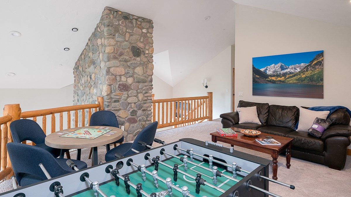 Family Room, Upper Level - Foosball table beside the loft area