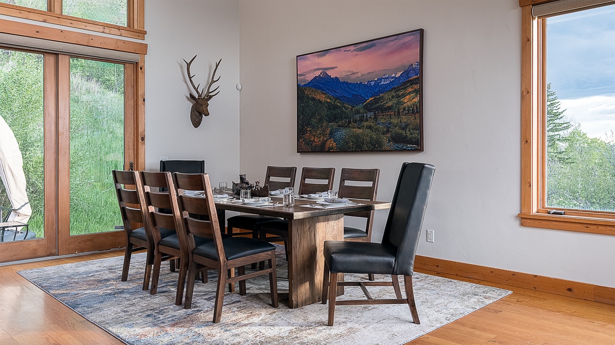 Dining Area, Main Level - Table with seating for eight