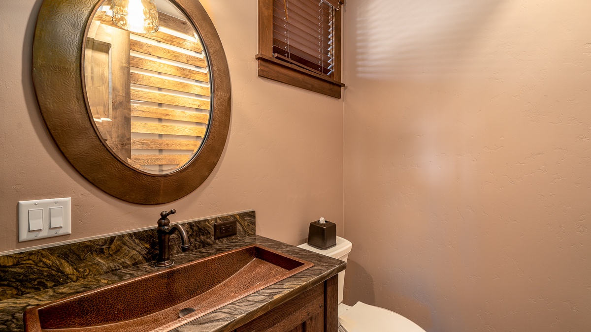 Powder bath on main level