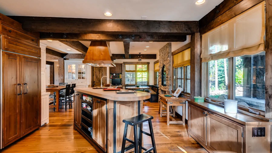 Kitchen opens to great room