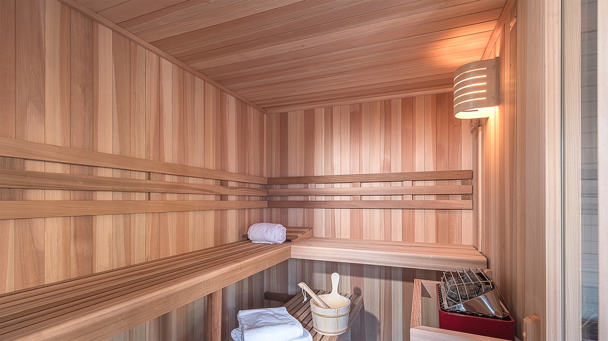 Sauna, Main Level - Wood sauna