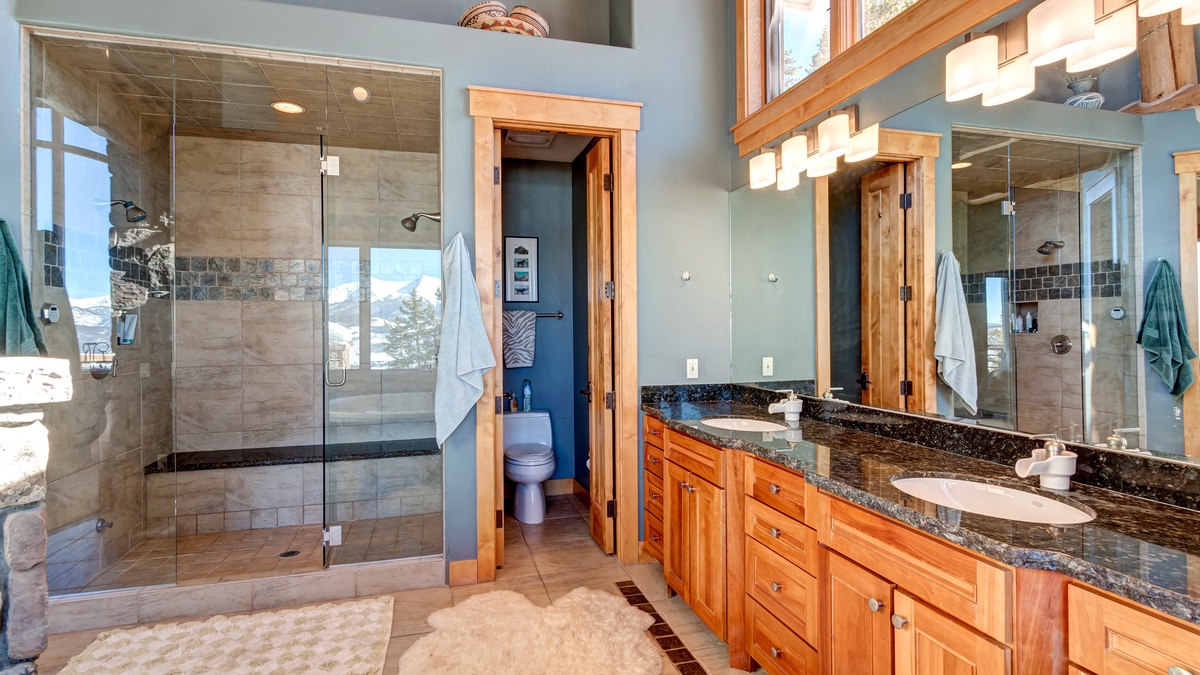 Bedroom 1, Upper Level - Primary ensuite steam shower