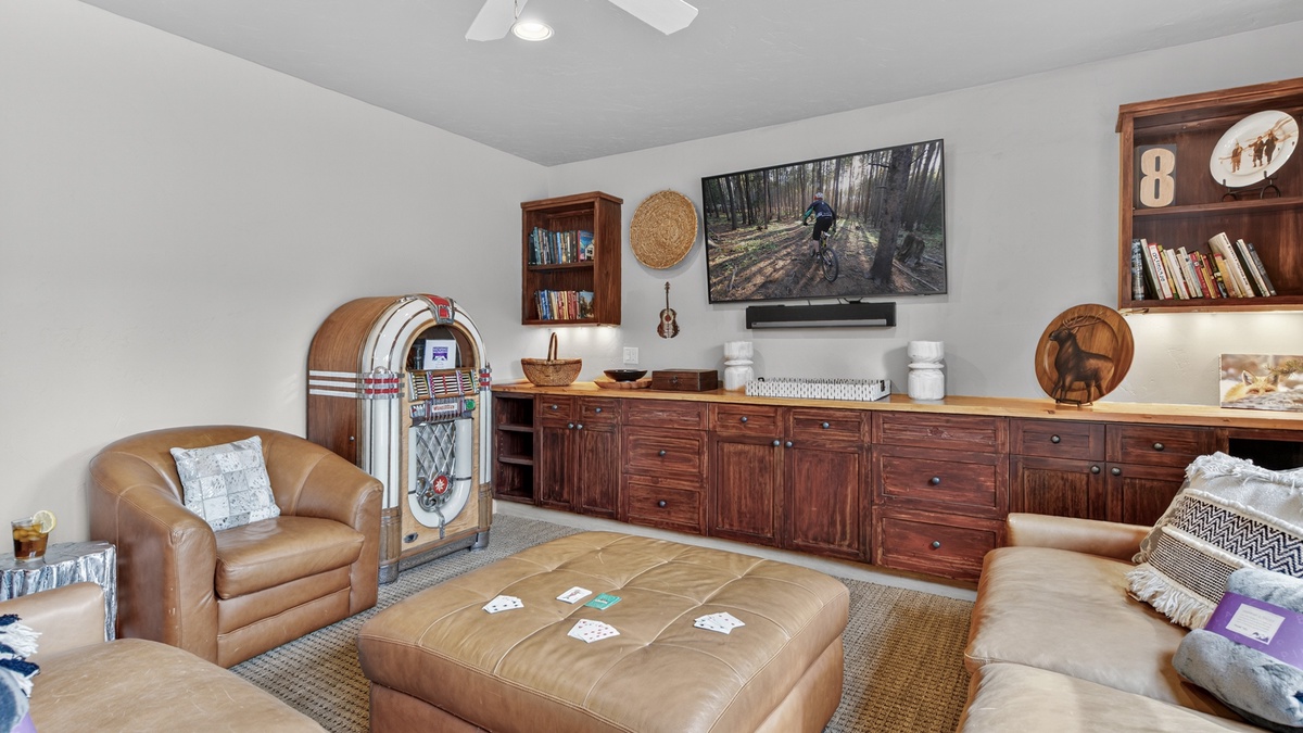 Lower Level, entertainment area