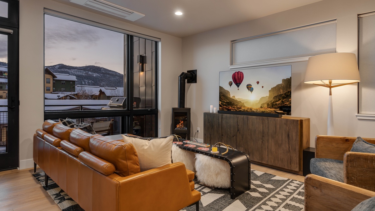 Great Room, Main Level, Borough House - With views and fireplace