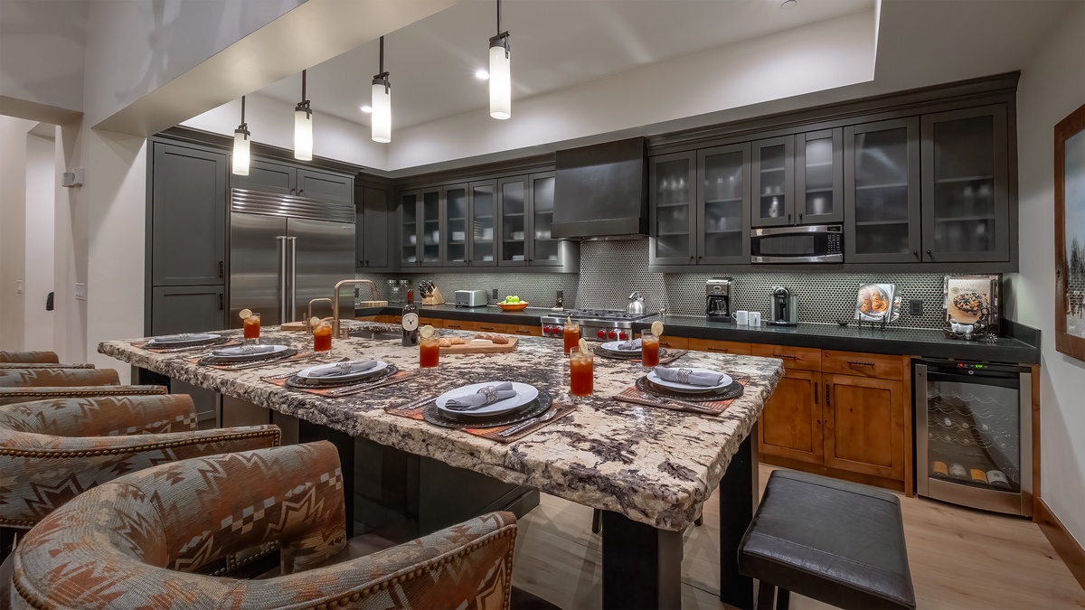 Kitchen, Main Level - With island seating