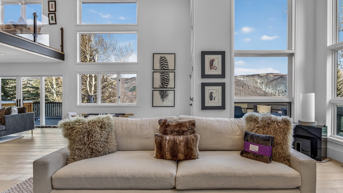 Living Area, Main Level - Mountain valley views