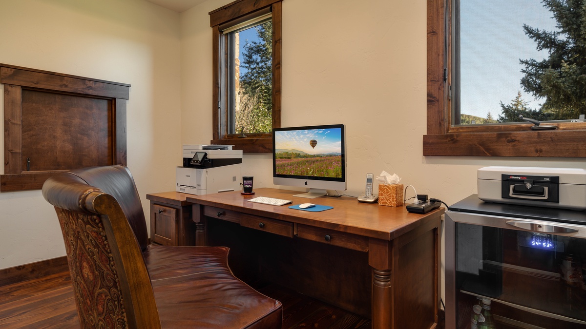 Office, Main Level - Dedicated workspace with desk