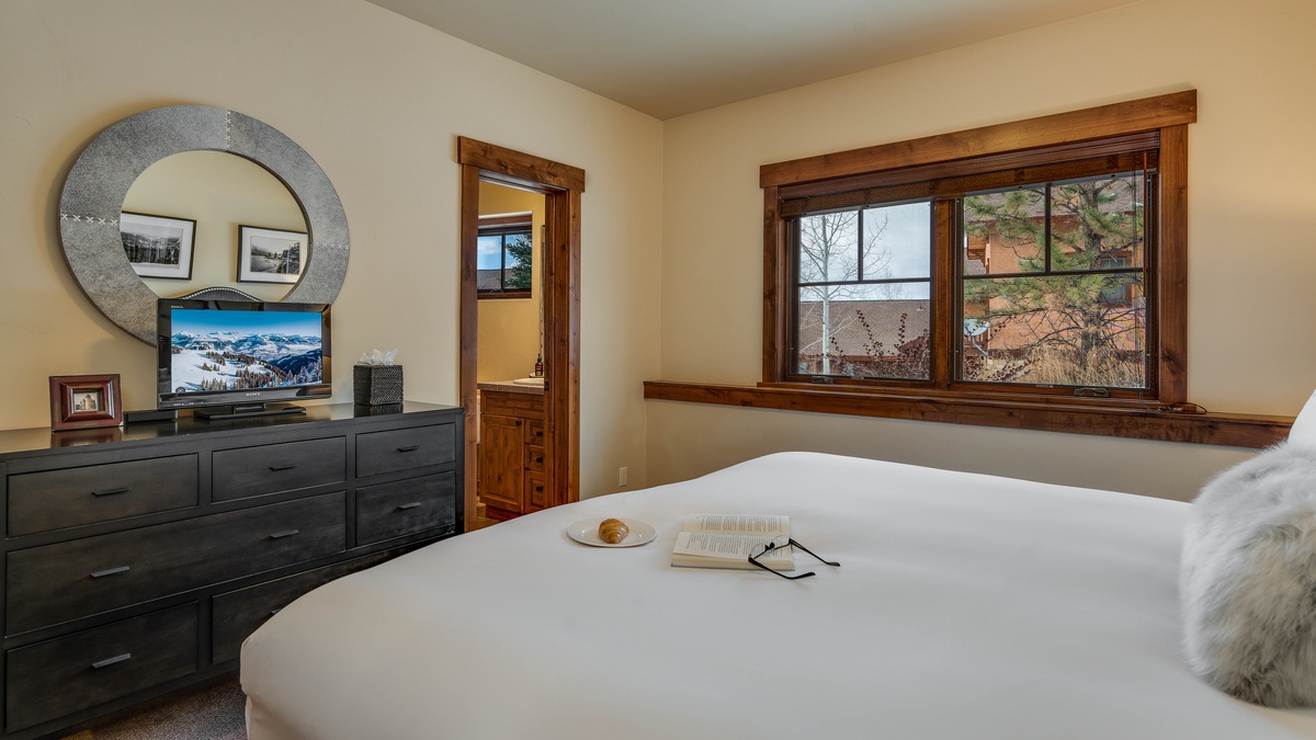 King bedroom on lower level