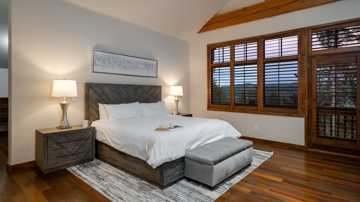 Bedroom 1, Upper Main Level - Primary suite on upper main level