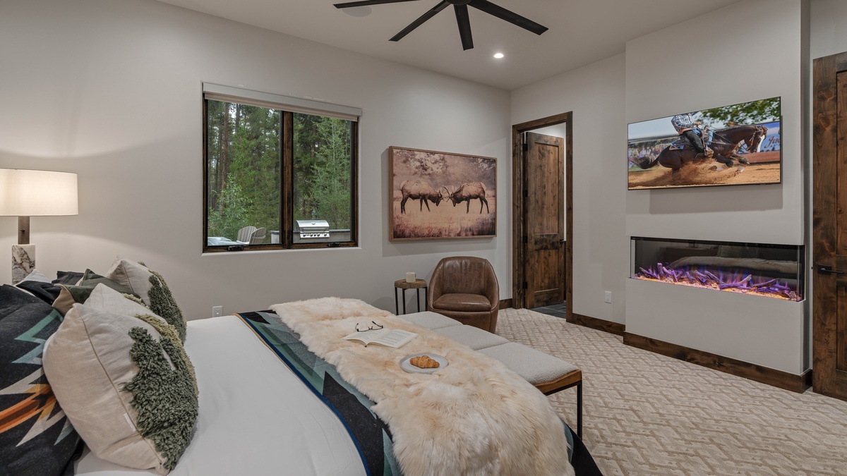 Bedroom 4, Lower Level - King suite 2 on lower level with gas fireplace