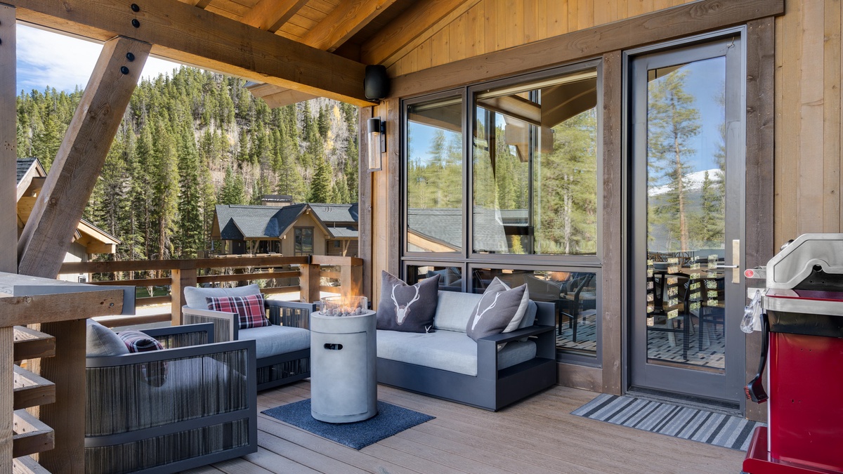 Covered deck on main level