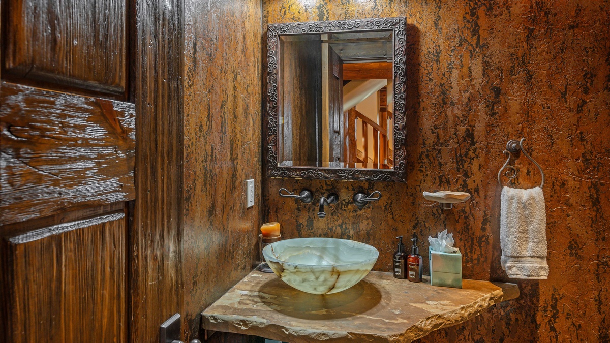 Powder bath on main level