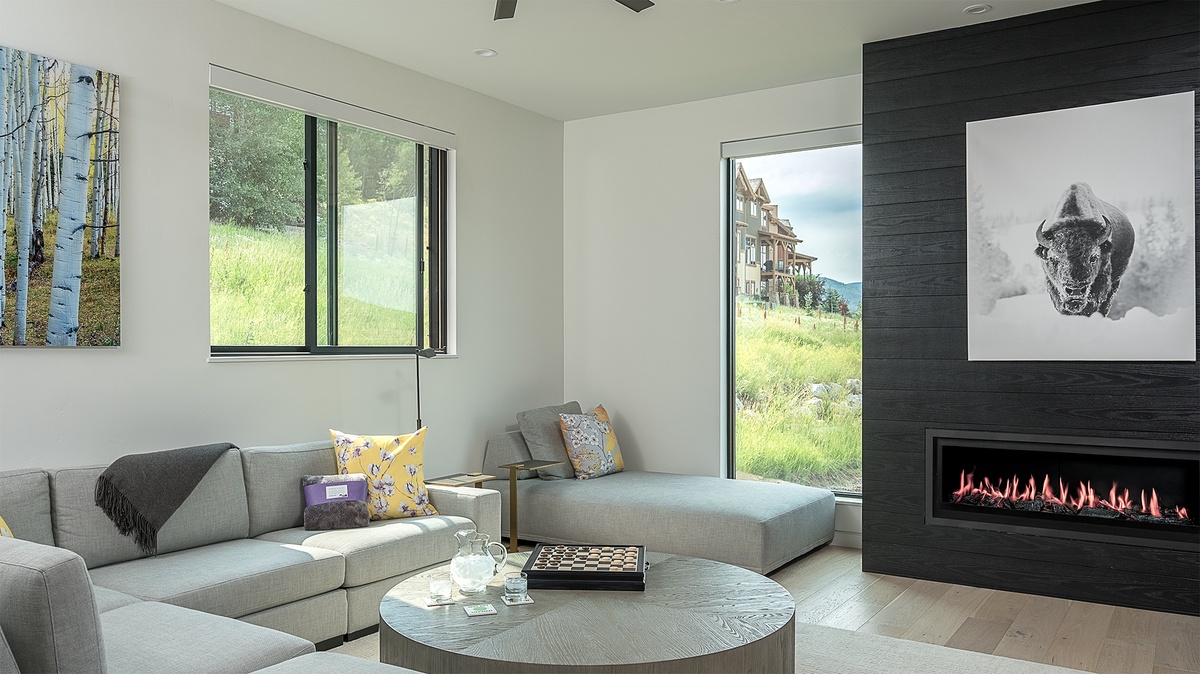 Family Room, Main Level - With fireplace