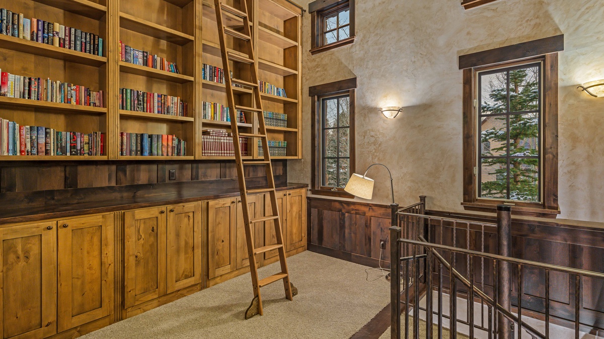 Secret library on upper level