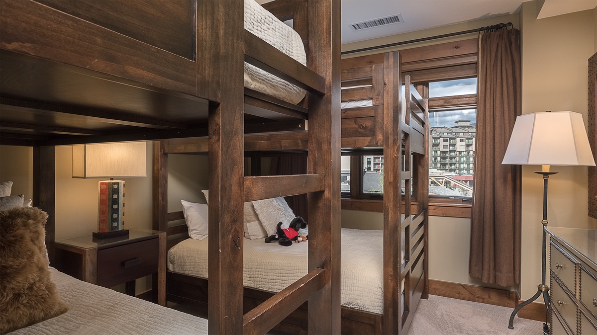 Bedroom 3, Main Level - Two twin-over-twin bunk beds