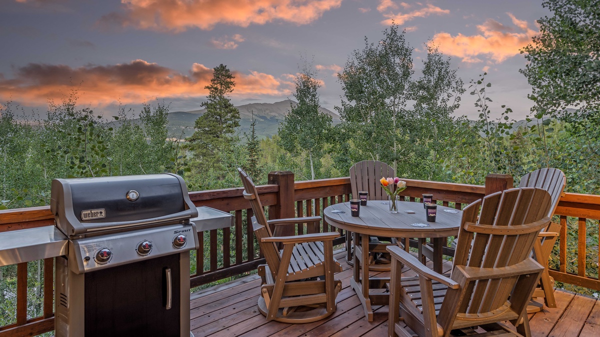 Summer views off the main level deck
