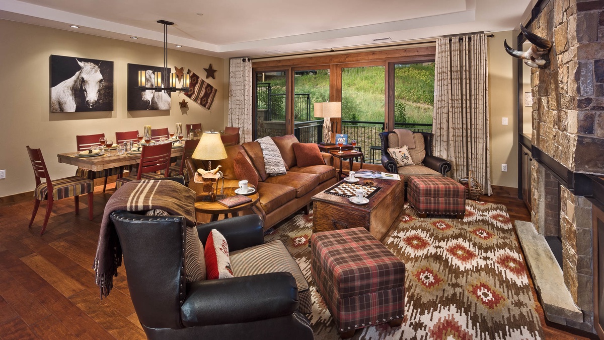 Great Room, Main Level - With patio access