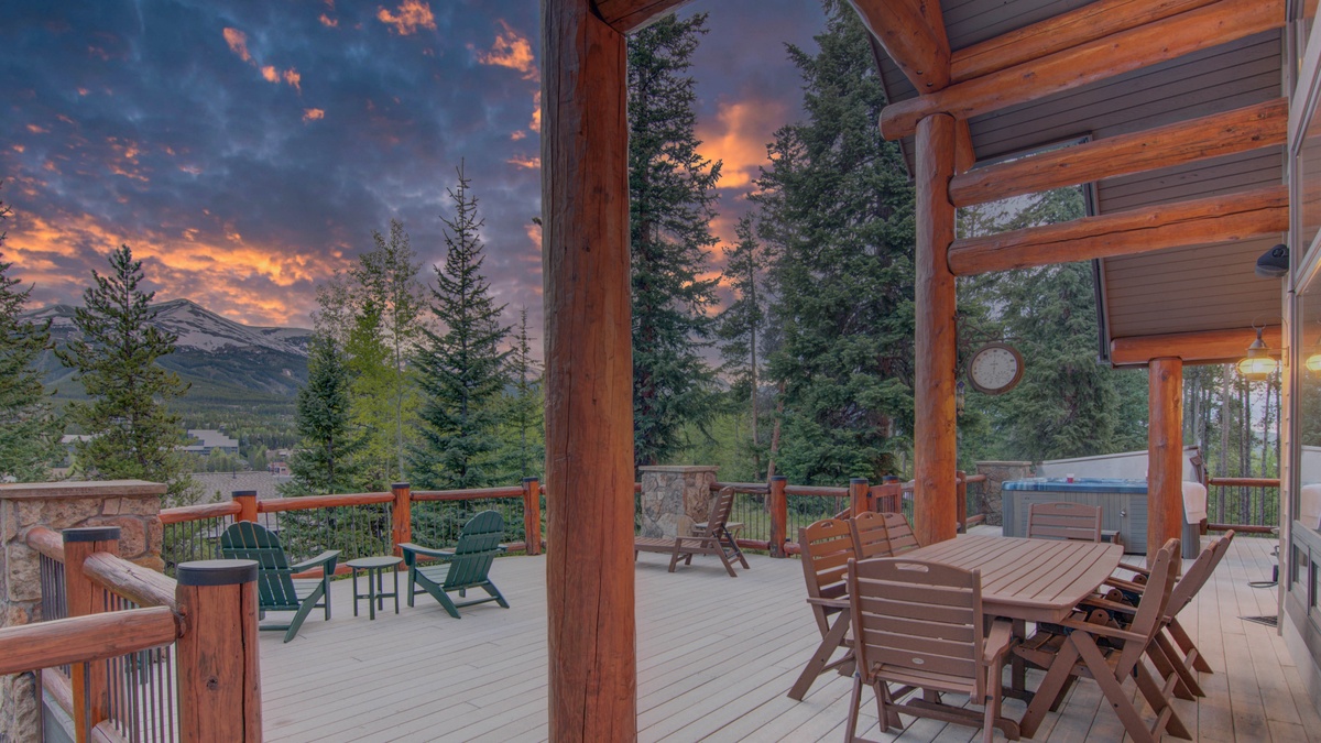 Ample Seating on large deck, Main Level