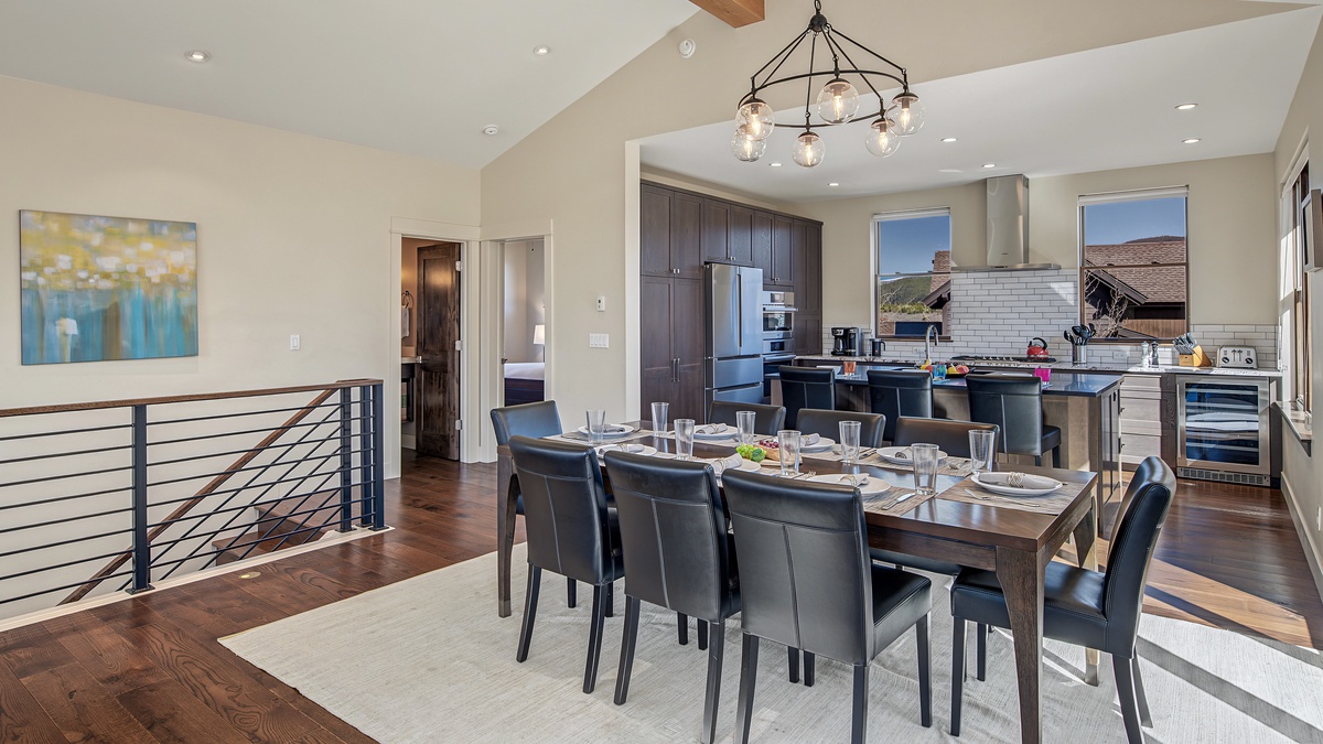 Dining Area, Main Level - Table with seating for 8 overlooking kitchen