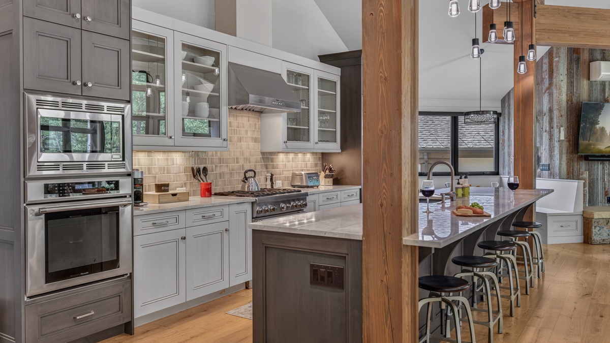 Kitchen, Upper Level - Cabinetry with surrounding countertops