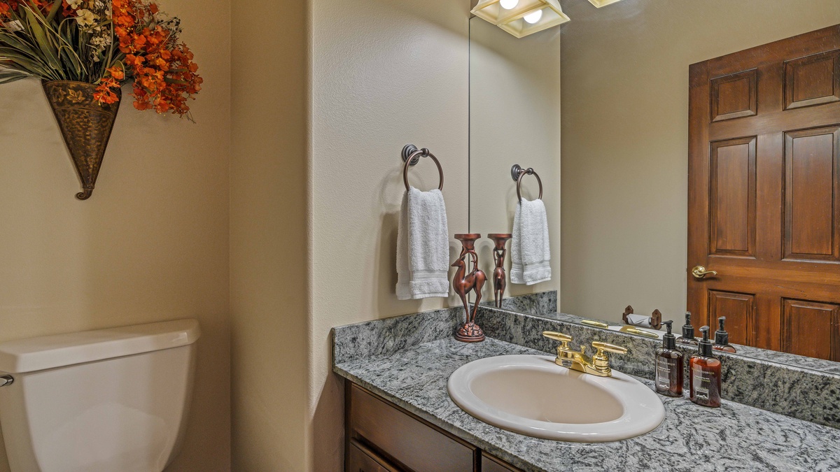 Main level powder room