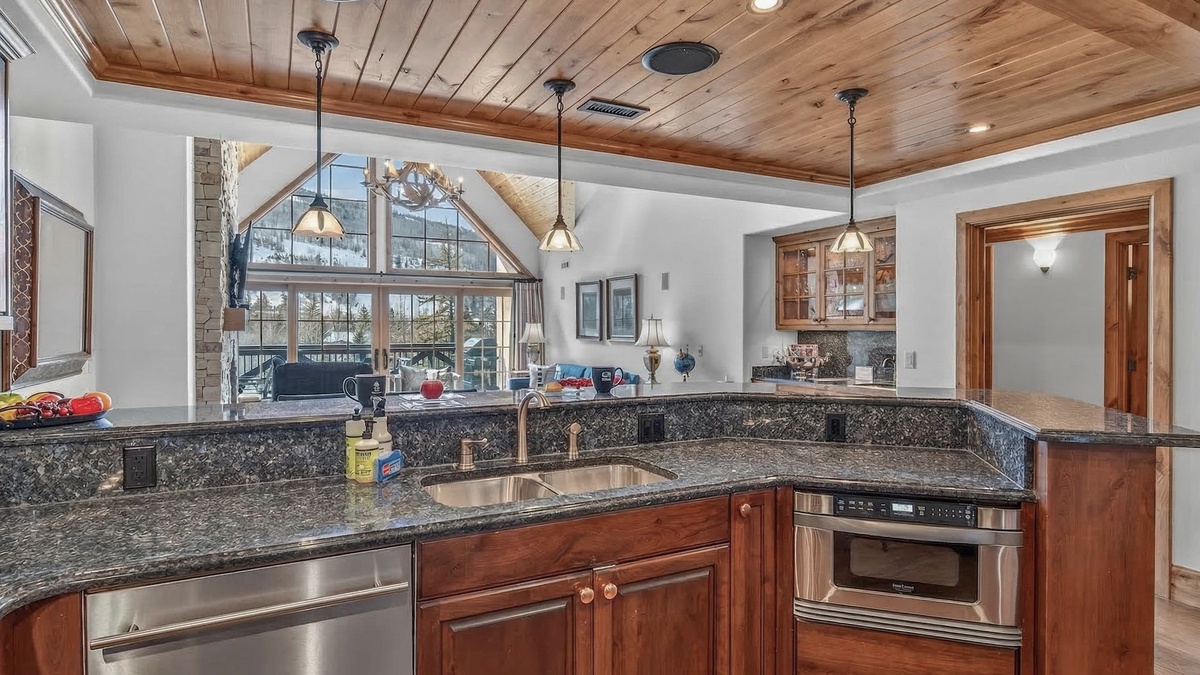 Kitchen, Main Level - Island with bar seating