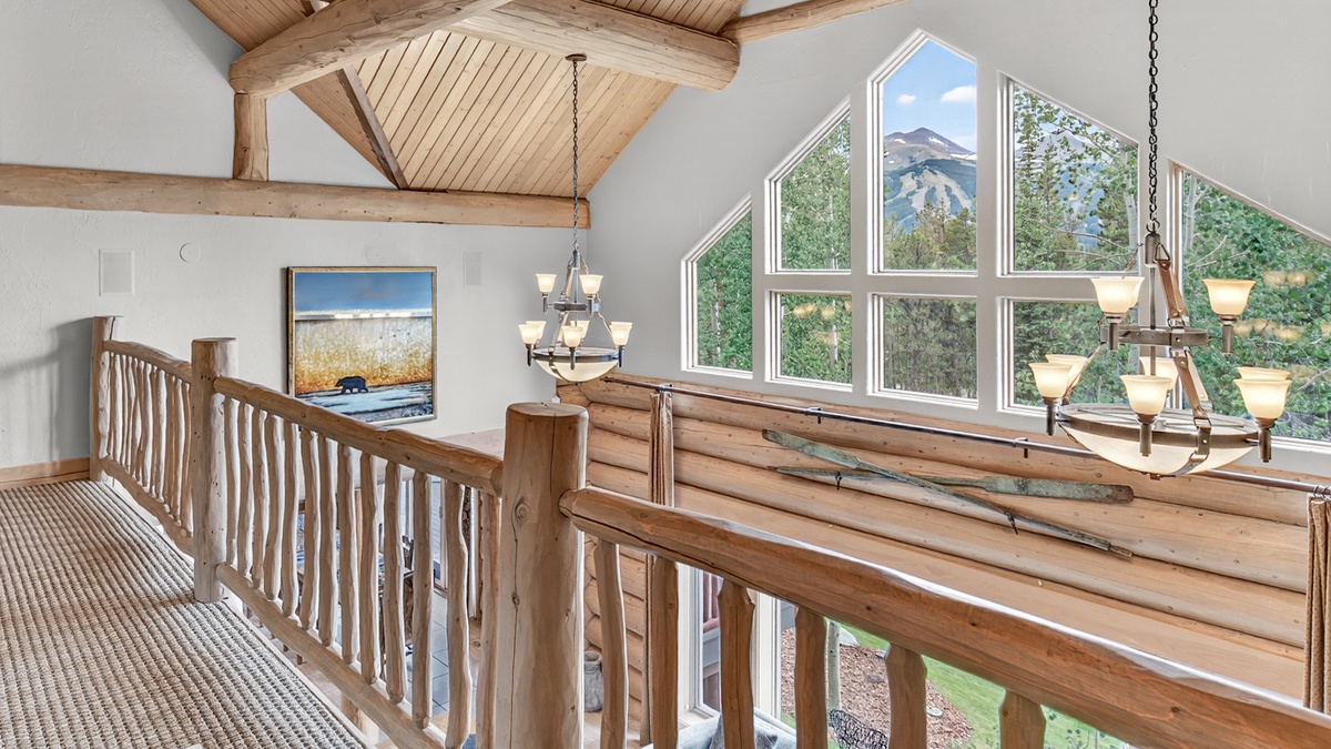 Views of the ski area from the loft