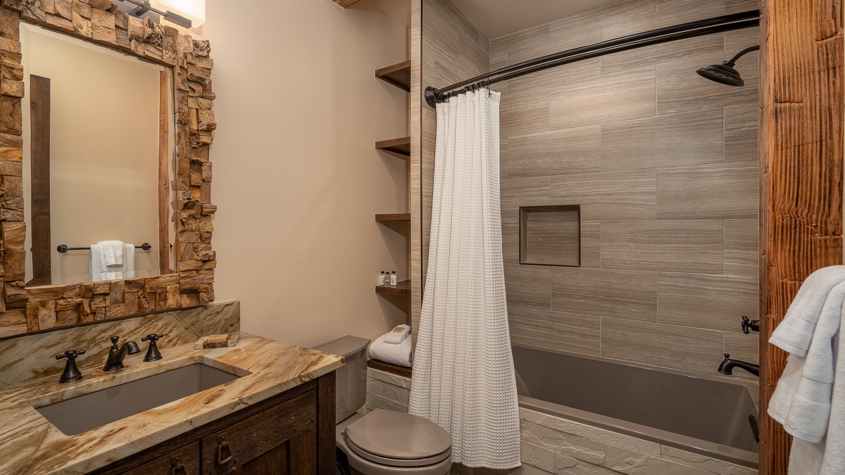 Lower level hall bath