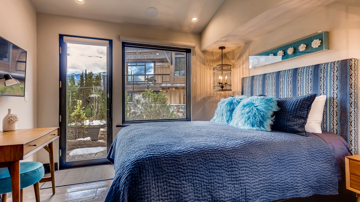 Bedroom 2, Lower Level - Queen suite on lower level with patio