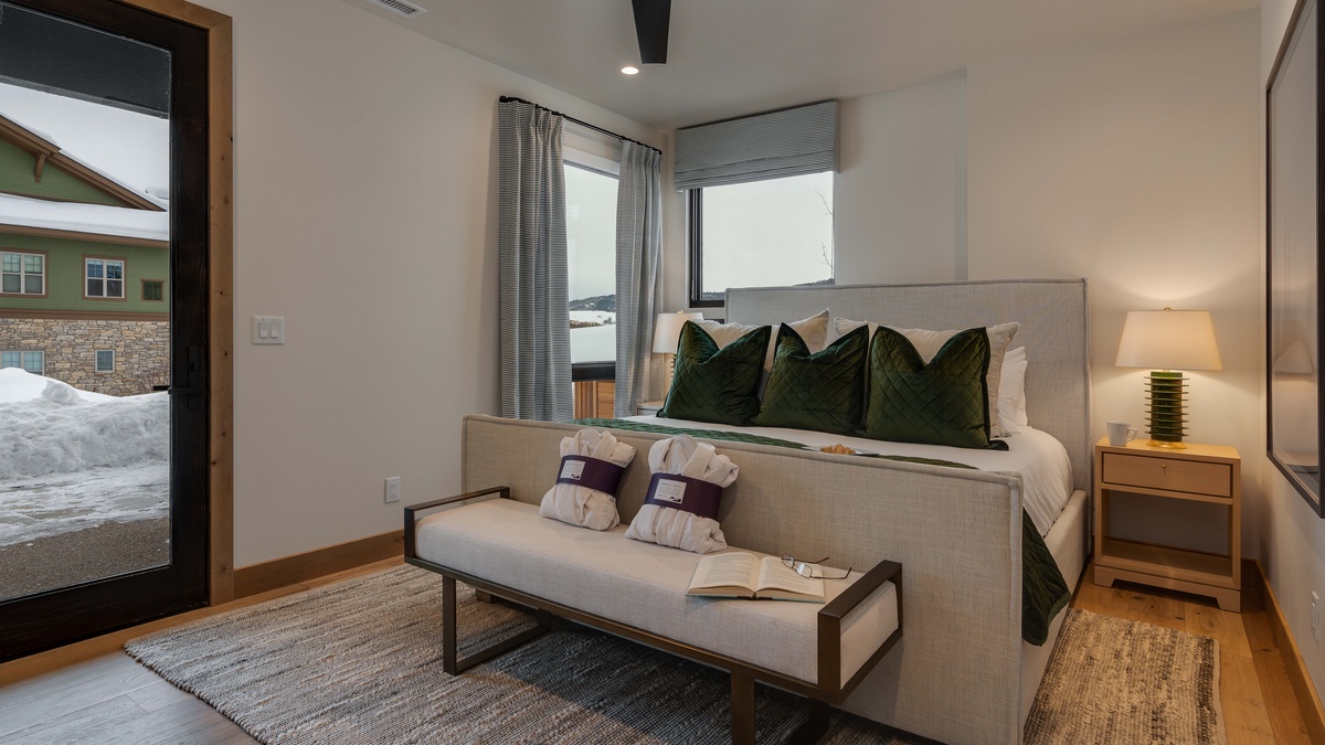 King bedroom on lower level